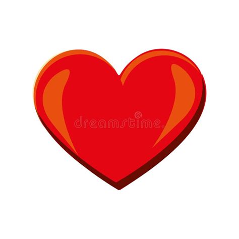 Cartoon Heart Icon Image Stock Vector Illustration Of Feelings 79569203