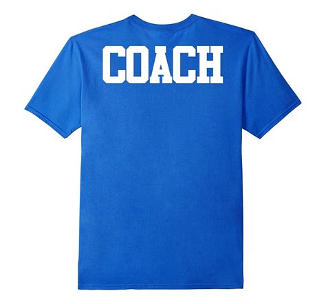 Coach T Shirt On Back Tee T Softball Fun Team Coaching Art