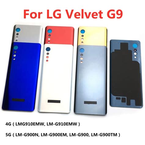 For LG G9 Glass Battery Cover Back Case For LG Velvet G9 4G G910 5G