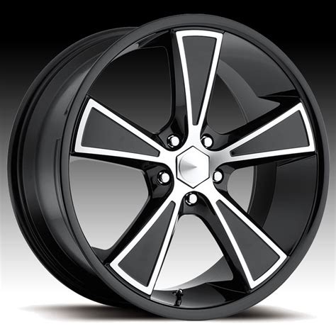 Ultra 431 Hustler Gloss Black W Diamond Machined Custom Rims Wheels