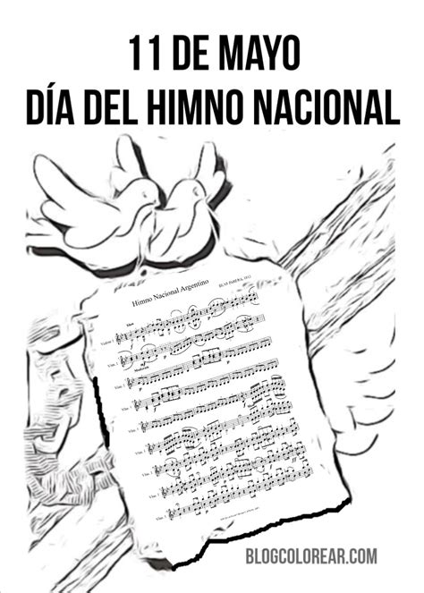 Actividades Dia Del Himno Nacional Argentino Para Ninos Para Colorear