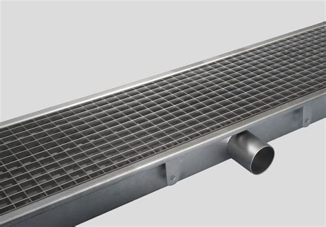 Drainage Channel With Grating 0810 Inoxsystem Srl Stainless
