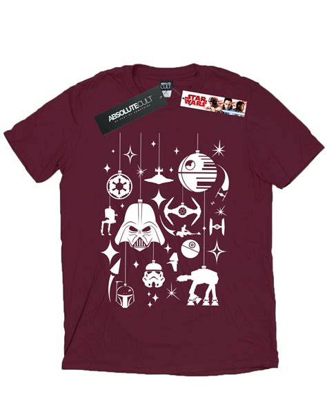 Star Wars Mens Christmas Decorations T Shirt Ebay