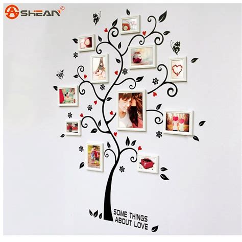Tree Photo Frame Diy 3d Vinyl Wall Stickers Home Decor Design Living