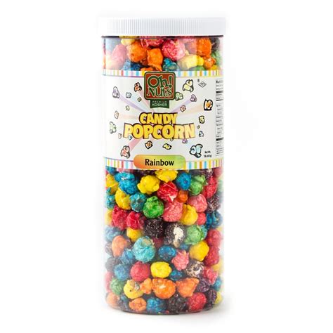 Rainbow Assorted Candy Coated Popcorn Gourmet Assorted Flavored