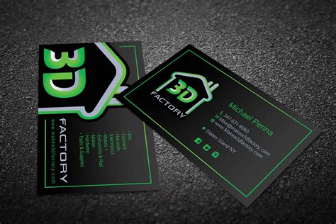 Top 5 curated 3d models. Modern, Playful, Printing Business Card Design for 3dfactory LLC by diRtY.EMM | Design #3508031