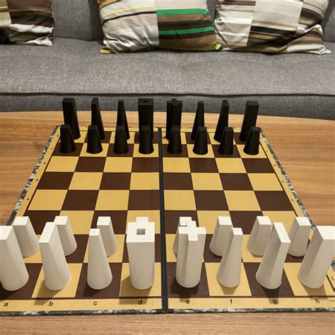 3d Printable Abstract Chess By Johan Israelsson