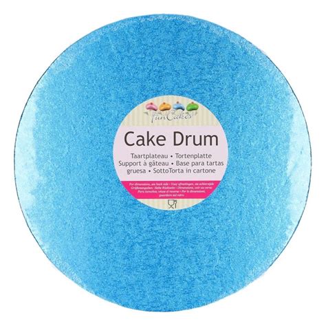 Funcakes Cake Drum Round Ø255cm Blue Smagukeptilt