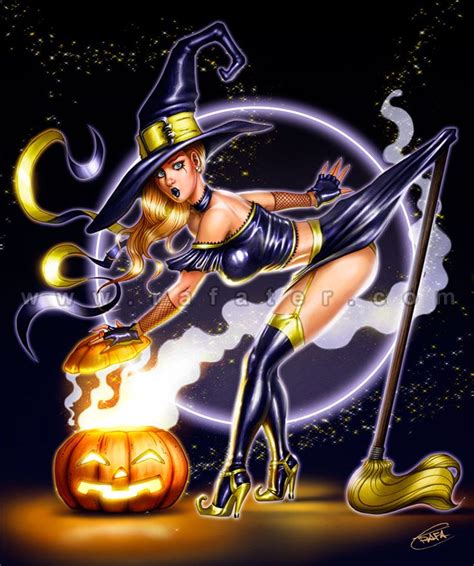 halloween witch pinup by rafater on deviantart in 2023 modern halloween beautiful witch