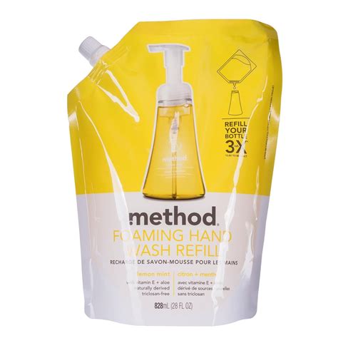 Method Foaming Hand Wash Refill Lemon Mint 28 Fluid Ounce