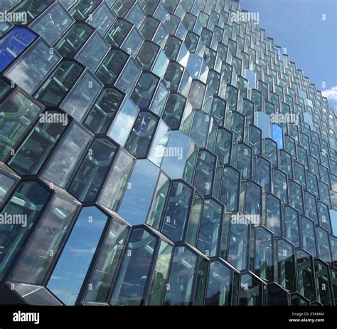 Modern Glass Architecture On An Office Building In Reykjavik Iceland