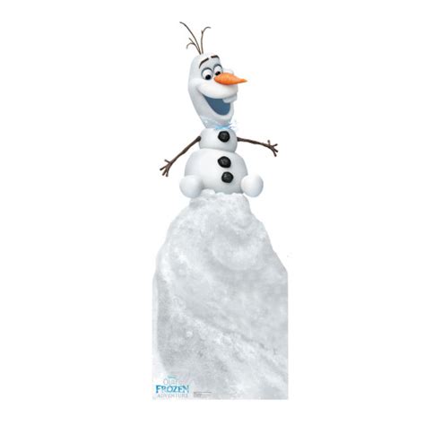 Life Size Olaf On Snow Mound Disneys Olafs Frozen Adventure Cardboard