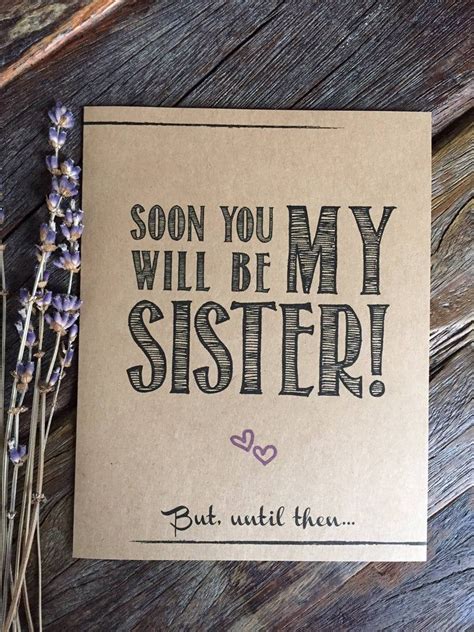 Soon You Will Be My Sister Bridesmaid Proposal Sister In Law Etsy Bridesmaid Cards Funny