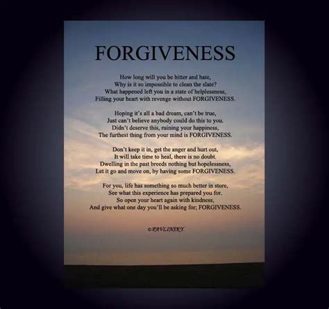 Forgiveness Poems