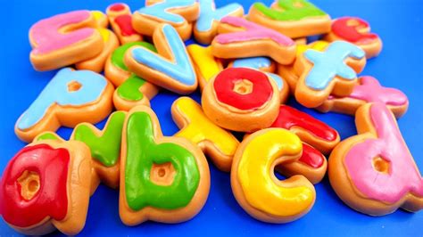 Learn Abcs With Biscuit Alphabet With Cookies Color Cookies Abc