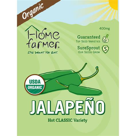 Organic Jalapeno Pepper Classic Seed Packet