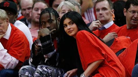 Kylie Jenner Goes Public With Travis Scott At Nba Game Youtube