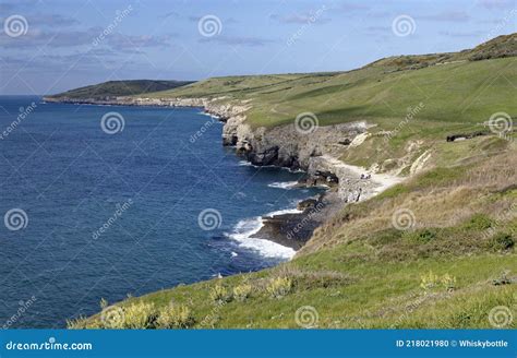 Purbeck Coast At Dancing Ledge Stock Photo Image Of Rocky Jurassic