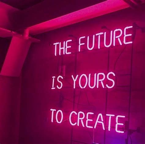 Hot Pink Inspirational Led Light Aesthetic Neon Quotes Neon Signs