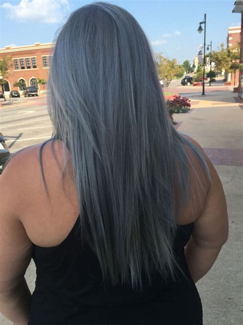 Gunmetal Grey Long Hair Styles Beauty Hair