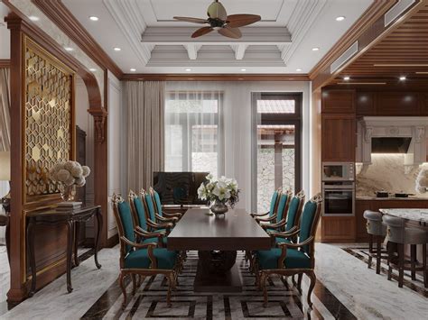 13270 Download Free 3d Classical Living Room Kitchen Interior Model