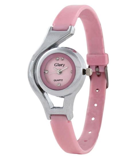 Glory Pink Analog Watch Set Of 2 Price In India Buy Glory Pink