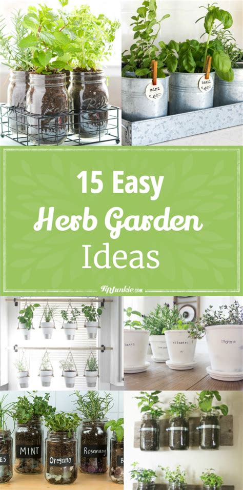 15 Easy Diy Herb Garden Ideas Tip Junkie