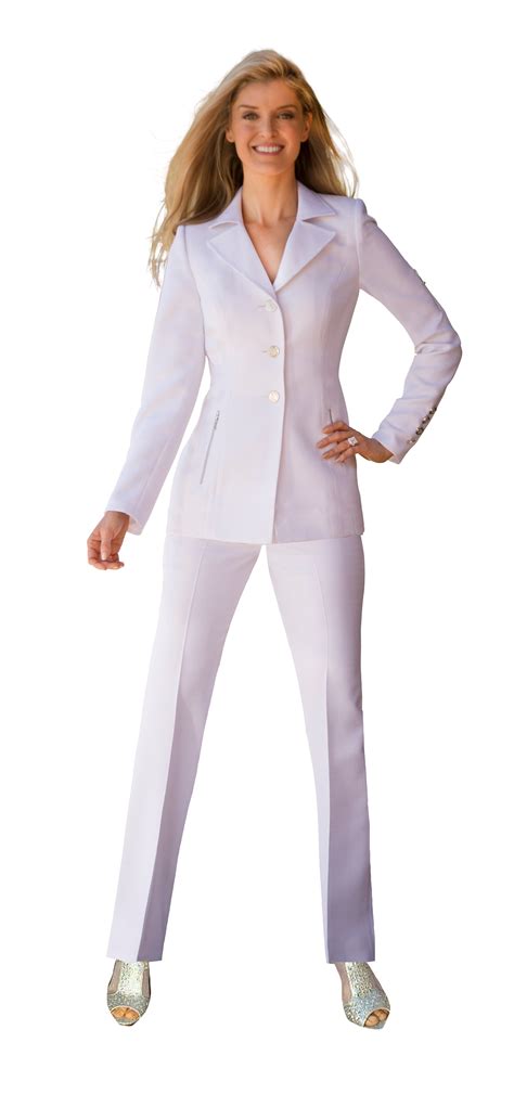 The Famous White Luxury Pants Suit Susanna Beverly Hills