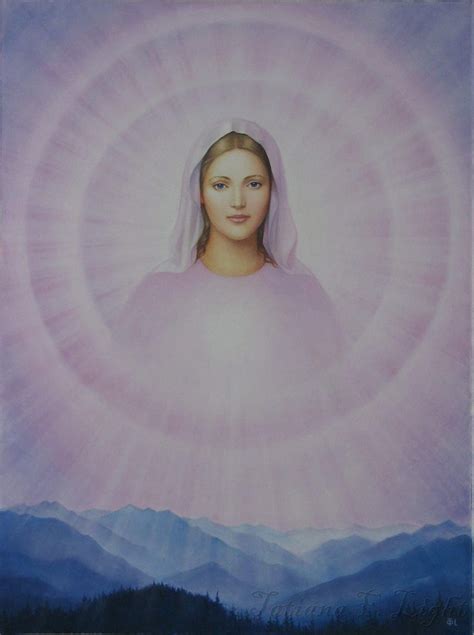 Shining Divine Mother Painter Tatiana F Light Сияющая Божественная