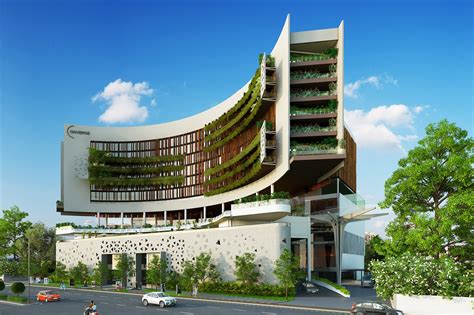 Commercial Mixed Use Building In Surat Urbanscape Architects