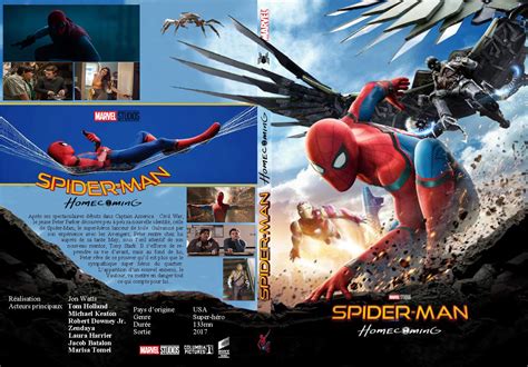 Jaquette Dvd De Spider Man Homecoming Custom Slim Cinéma Passion