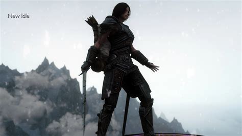Randomized One Handed Block and Idle Animations DAR SE モーション Skyrim Special Edition Mod