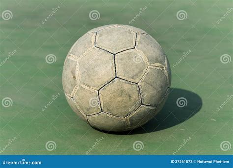 Old Soccer Ball Stock Photo Image Of European Equipment 37261872