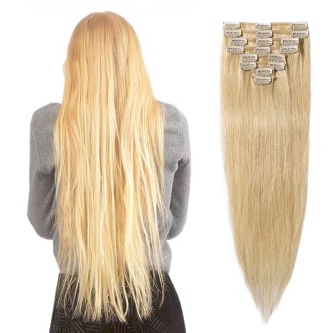 S Noilite Clip In 100 Remy Human Hair Extensions Grade 7a Quality Full