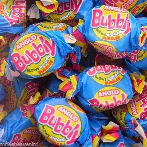 Barratt Anglo Bubbly Bubblegums Pink Bubble Gum Sweets