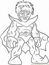 Coloring Nightmare Hero Super Coloringpages101 Squad sketch template