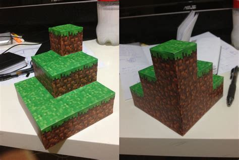 Mini At Least Papercraft Minecaft Xi Colina Hill