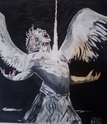Angel Chained Fallen Angel Painting By Kriss Artmajeur