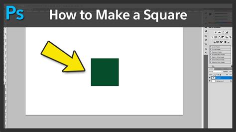 How To Make A Square In Photoshop Cs5 Youtube