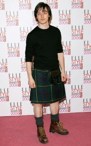 Scottish Actor James Mcavoy In Kilt I Love The Casual Look With T