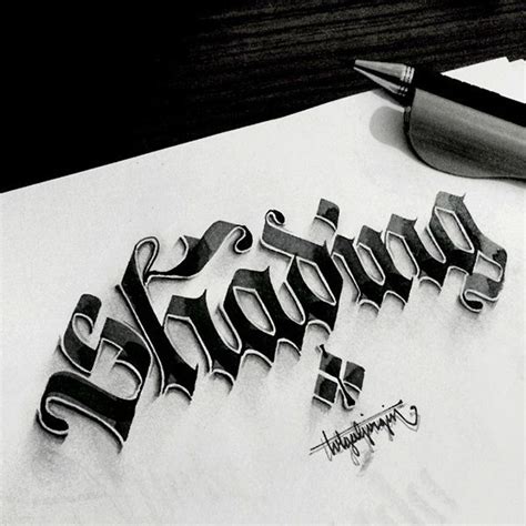 Some Shaded Lettering With Parallelpenandpencil Part 2 By Tolga Girgin