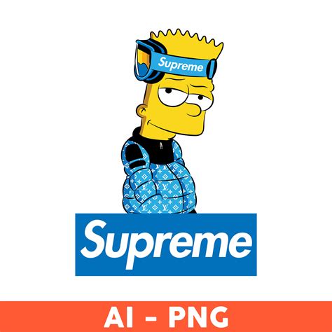 Supreme Bart Simpson Png Cartoon Png Supreme Logo Png Bart Simpson