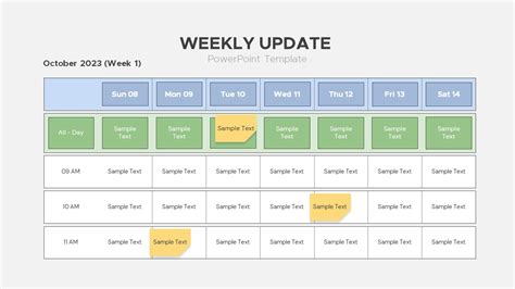 Weekly Update Powerpoint Template Slidebazaar Weekly Status Report