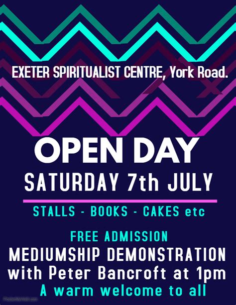 open day at exeter spiritualist centre the exeter daily