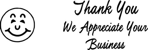 Thank You We Appreciate Your Business Stock Stamp Simply Stamps