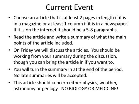What Is A Current Event Article Slidesharedocs