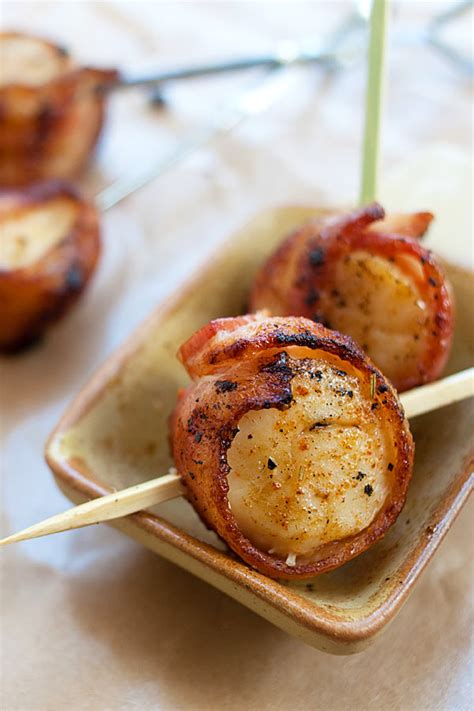 Grilled Bacon Wrapped Scallops Recipe My Favorite Recipes
