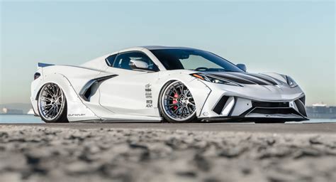Widebody Kit And Wheels Come Together To Create A Crazy C8 Corvette