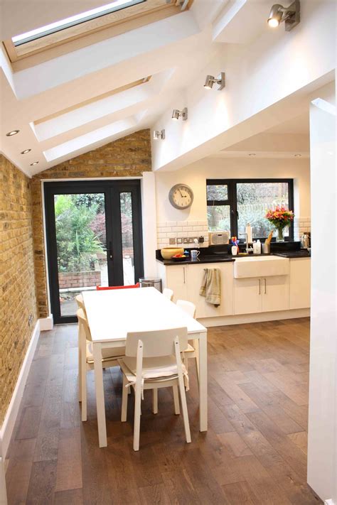 Side Return Kitchen Extension With Exposed Brick Work Built By Simply