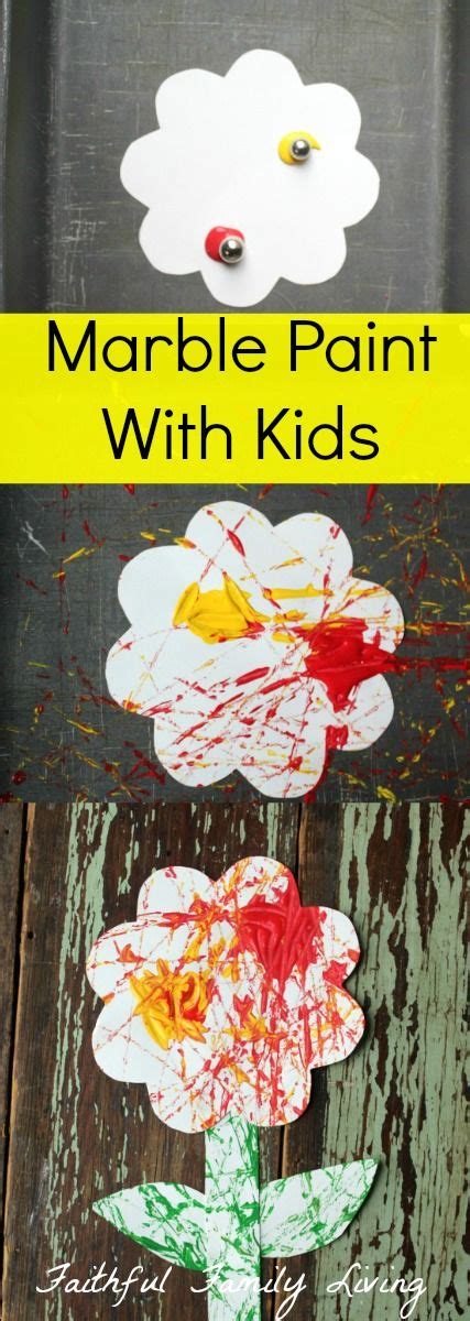 Painting With Kids Marble Paint Making An Easy Kids Craft Project With